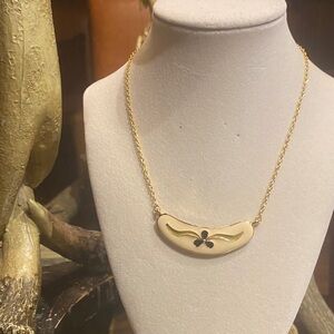 Vintage D’Orlan 2 point Enamel Necklace